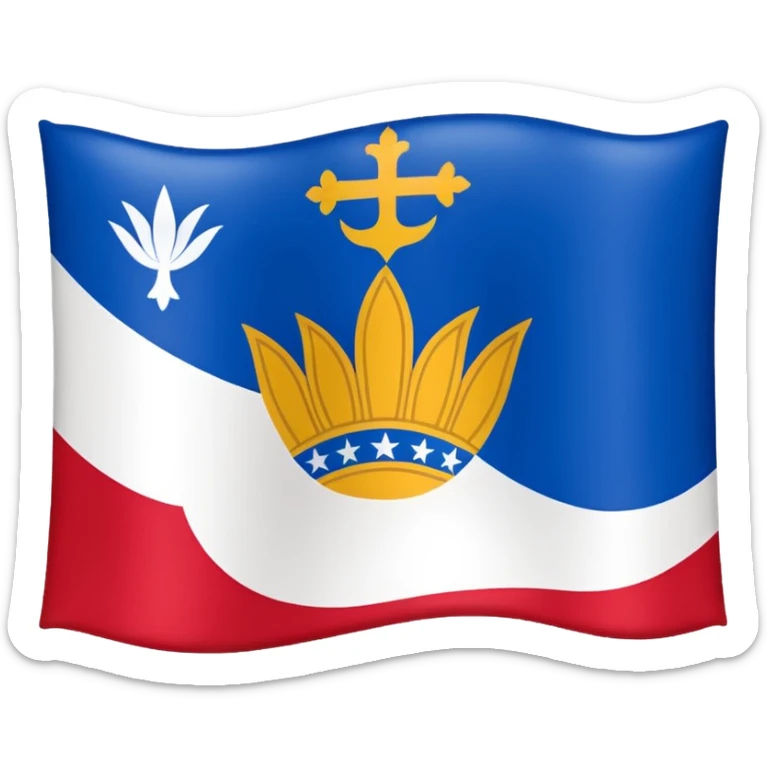 flag of the city of the Santa Cruz de tenerife sticker