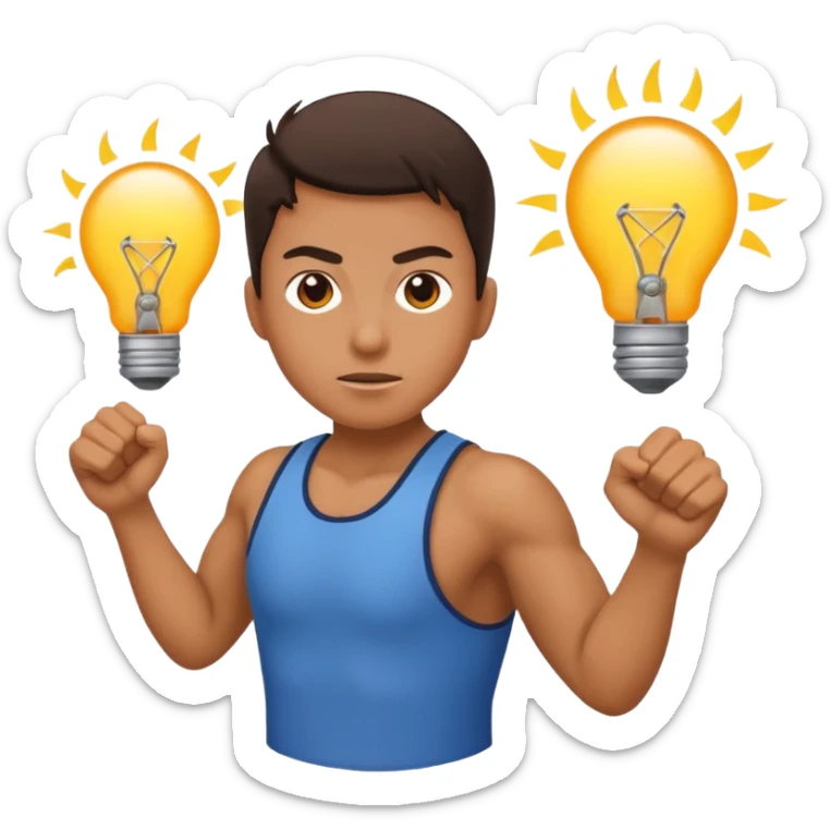 create a person emoji of Barcavibe is the superpower name Brings energy, momentum, and structure sticker