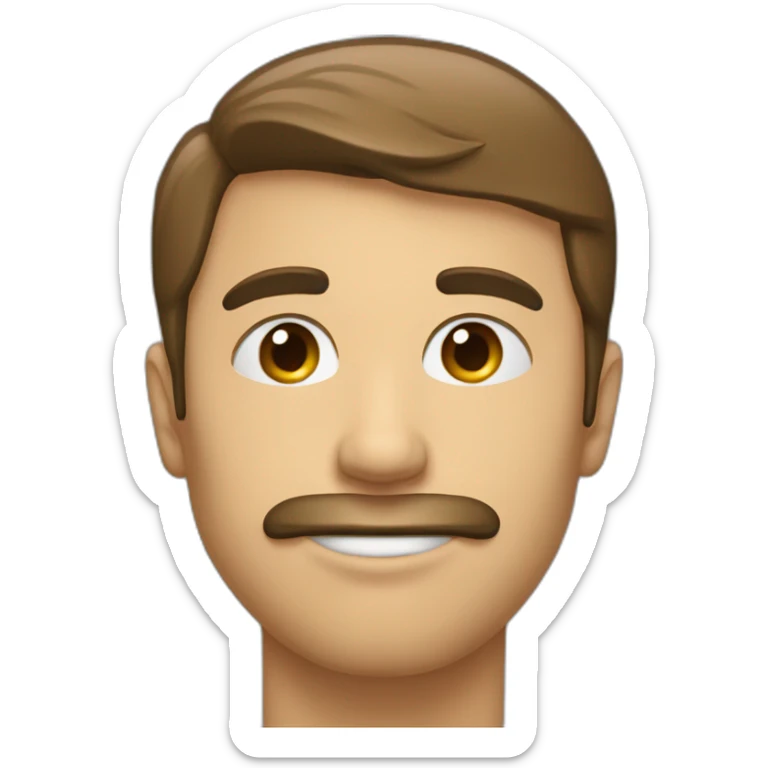 Homme qui se tape sur la tête avec un cœur brisé sticker