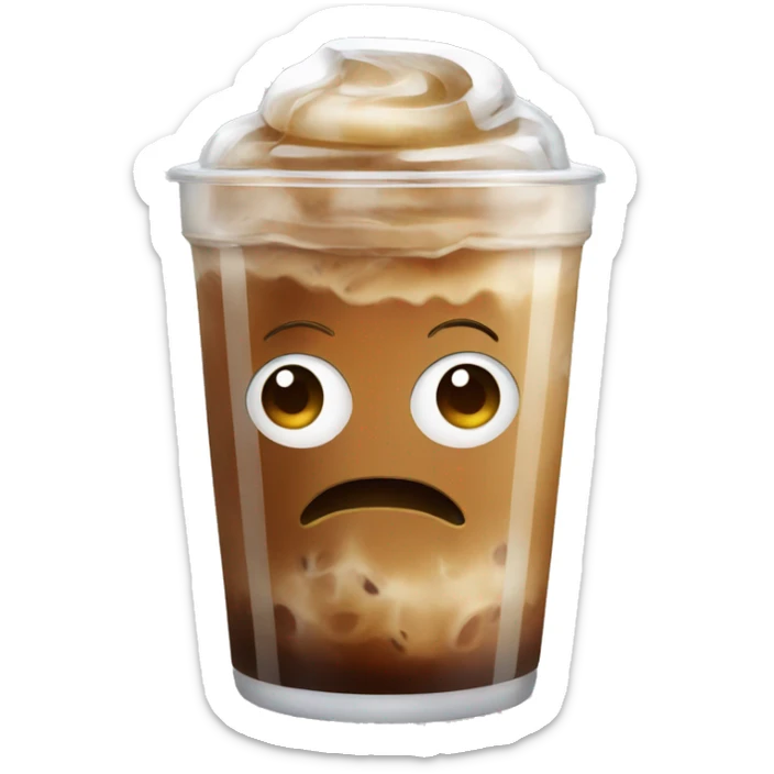 Iced coffee sticker
