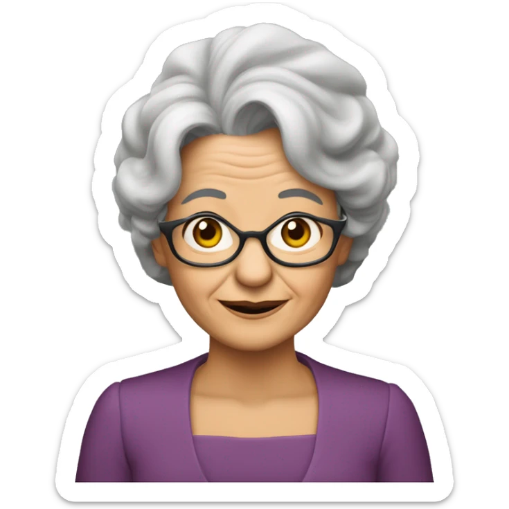 “Victoria Espinosa, a cuyo talento debe el teatro puertorriqueño momentos inolvidables” es un ser que pensábamos ubicuo; de tan presente y laborioso, casi irreal. canela skin old lady gray hair sticker