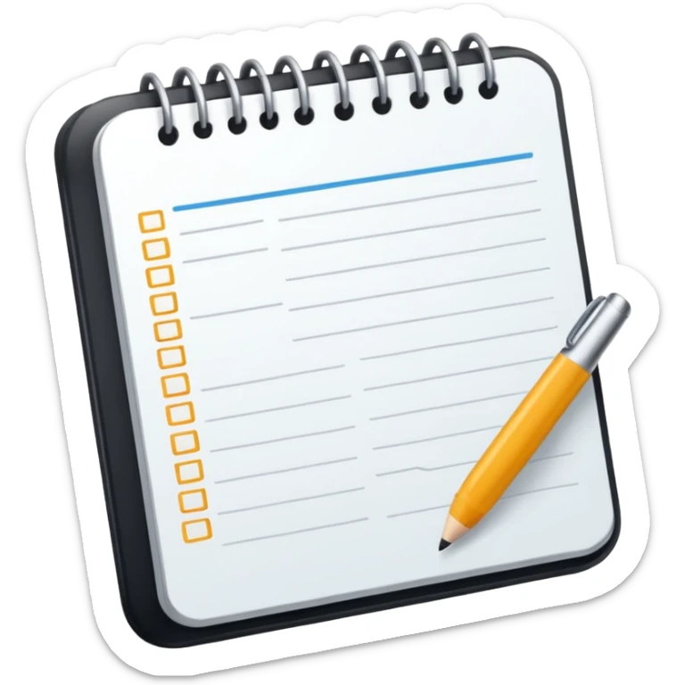 Agenda texto sticker