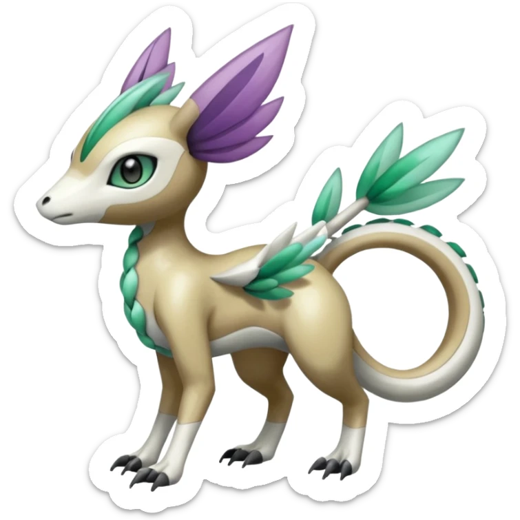 Meloetta-Vernid-Palkia-Trico-Fionbri-Pokémon-Digimon-Fakémon-fusion-hybrid-creature sticker