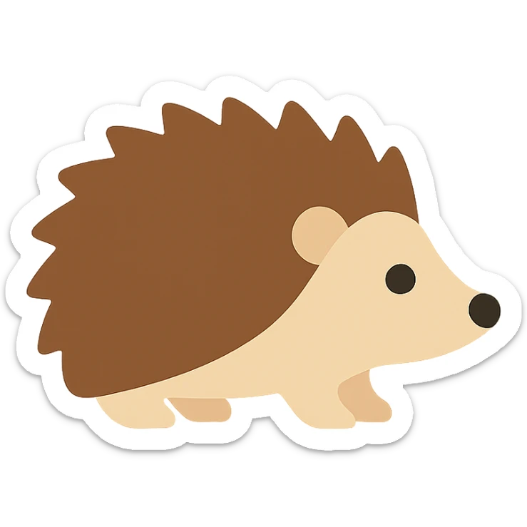 Hedgehog sticker