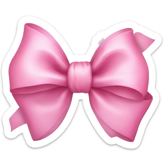 Pink bow sticker