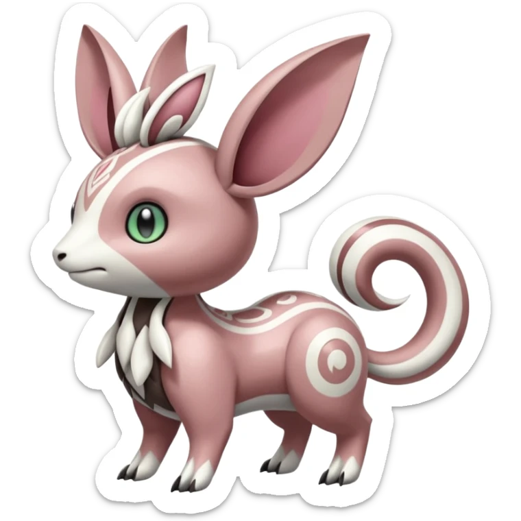 Meloetta-Vernid-Palkia-Minccino-Fionbri-Pokémon-Digimon-Fakémon-fusion-hybrid-creature sticker