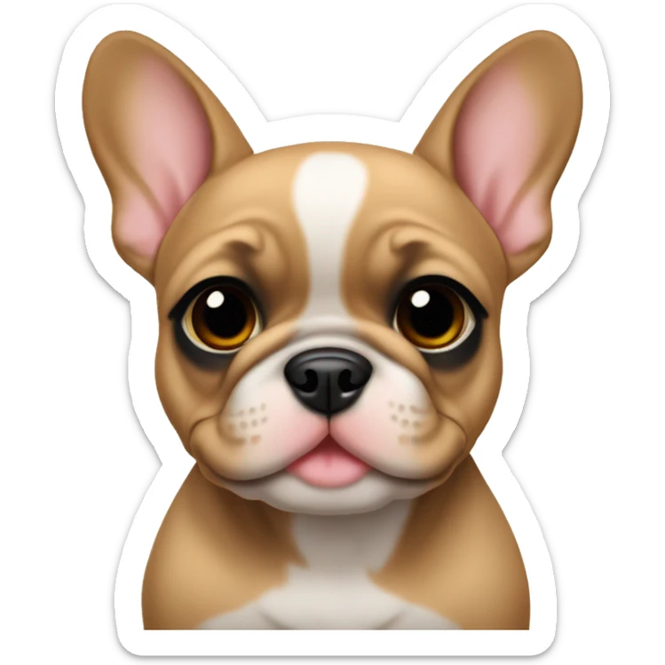 Fawn frenchie pup sticker