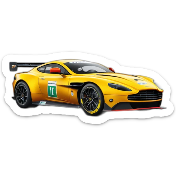 Hiperrealista Aston Martin F1 de Fernando Alonso sticker