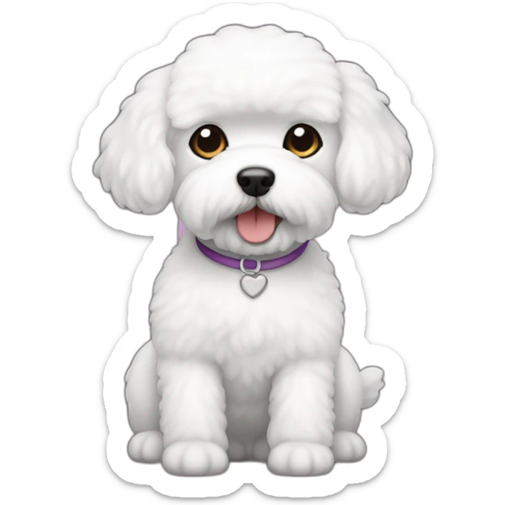 bichon frise sticker