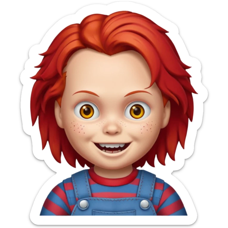 Un emojin de chuky sticker
