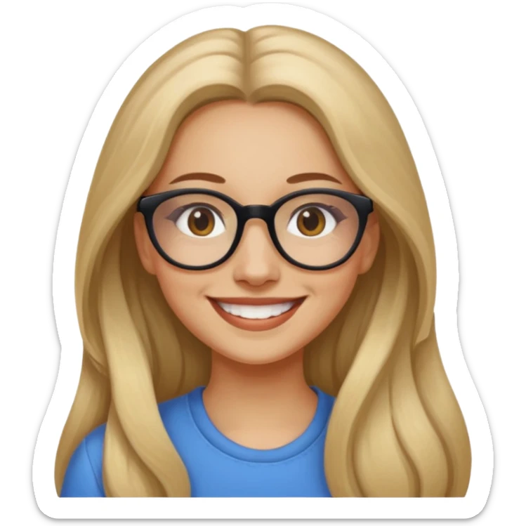 Painting women. smilling   Long hair,  lunette peinture sticker