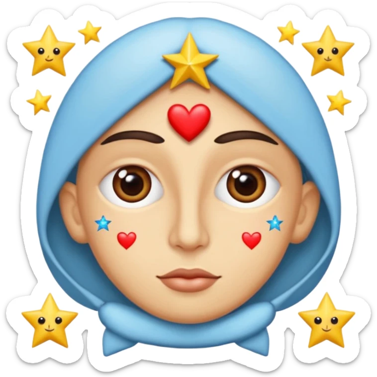 Quiero un emoji con el rostro de Félix de straykid, pero con los ojos más rasgados y con corazones, estrellas y destellos de luces alrededor, sobre su cabeza que diga "Te amo Josefa" con letras modernas pero cambia esos tonos que sean más naturales y que parezca un a persona oriental sticker