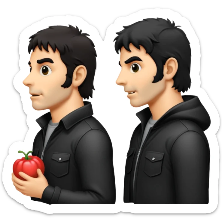 GENERAME  ENTRE 3 Y 5  ICONOS TIPO EMOJI SILUETEADOS SIN FONDO   ESTILO RETRO OCHENTERO CON LA TEMATICA DE LA PELICULA An American Werewolf in London (Un hombre lobo americano en Londres) sticker