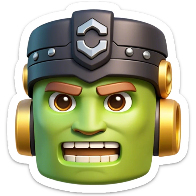 Clash of Clans aesthetic: Cinematic Playful Xbox Memory Card Portrait Emoji, rendered in a 3D vector-style similar to standard emojis with minimal shading and bold, simplified shapes. A compact, distinct form with signature details, softly glowing with a modern gaming energy charm. Simplified yet unmistakably iconic, highly detailed and consistent, glowing with a soft radiance and high shine. Stylized with a touch of next-gen innovation and a soft glowing outline, capturing the essence of a beloved gaming relic with a friendly, playful manner! sticker