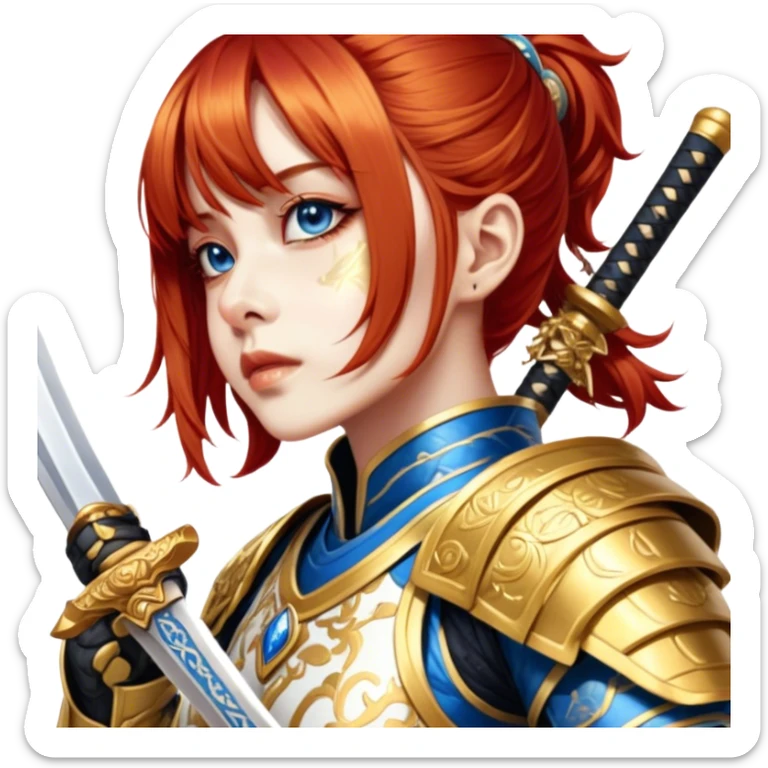Golden Samurai sticker