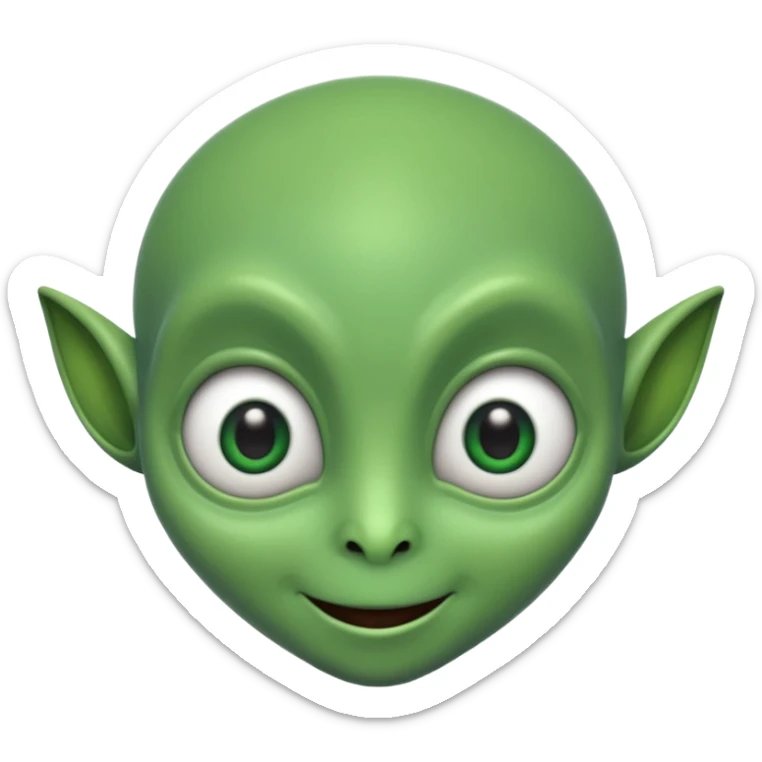 I want you to create an alien just like kaddu from movie koi mil gya sticker