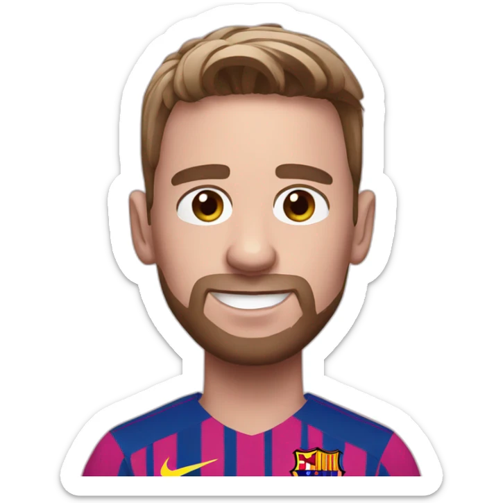 Pink messi sticker