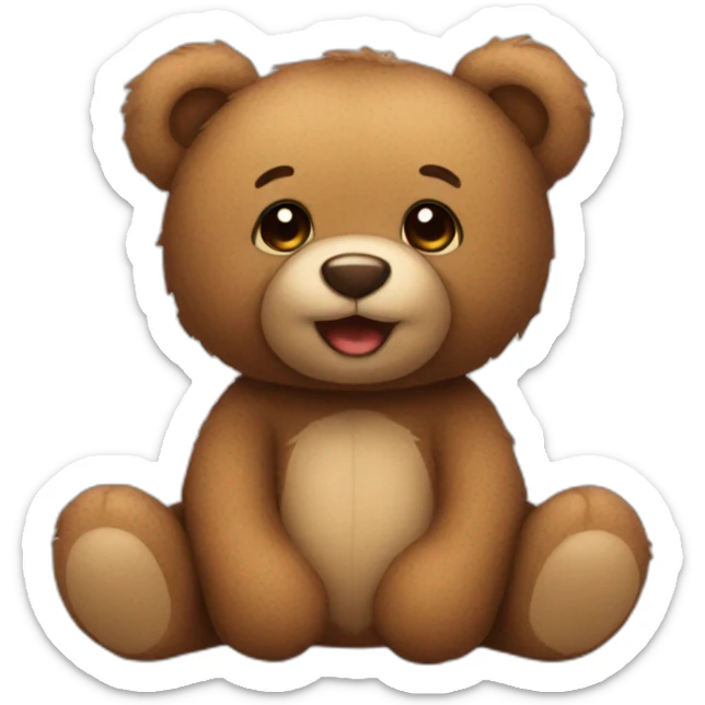teddy bear sticker
