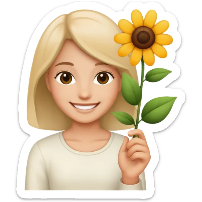 Flower in the hand of Fattaw sticker