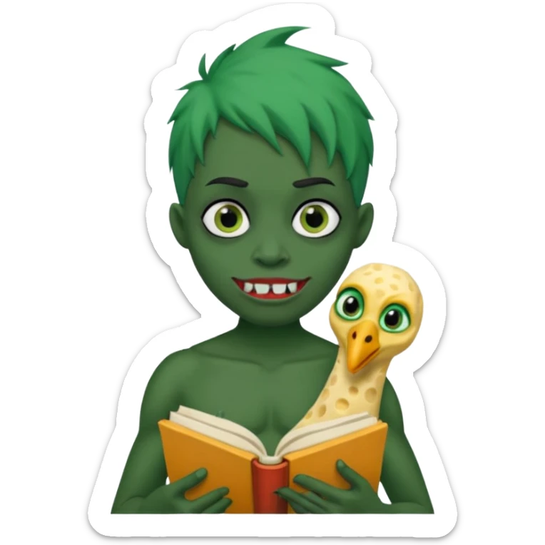 #peter has green hair he is creepy he is on a quest to remove all emojis he has a book with all the words that ever exist in his hand he likes fortnite has a reddit thing and a thong and he has a beak he is black and has a hoad his ayses are more and he is filled with cheese sticker