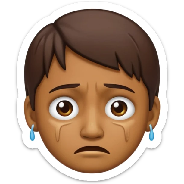 An fsu emoji with an fsu fan crying/depressed so a Seminole sticker