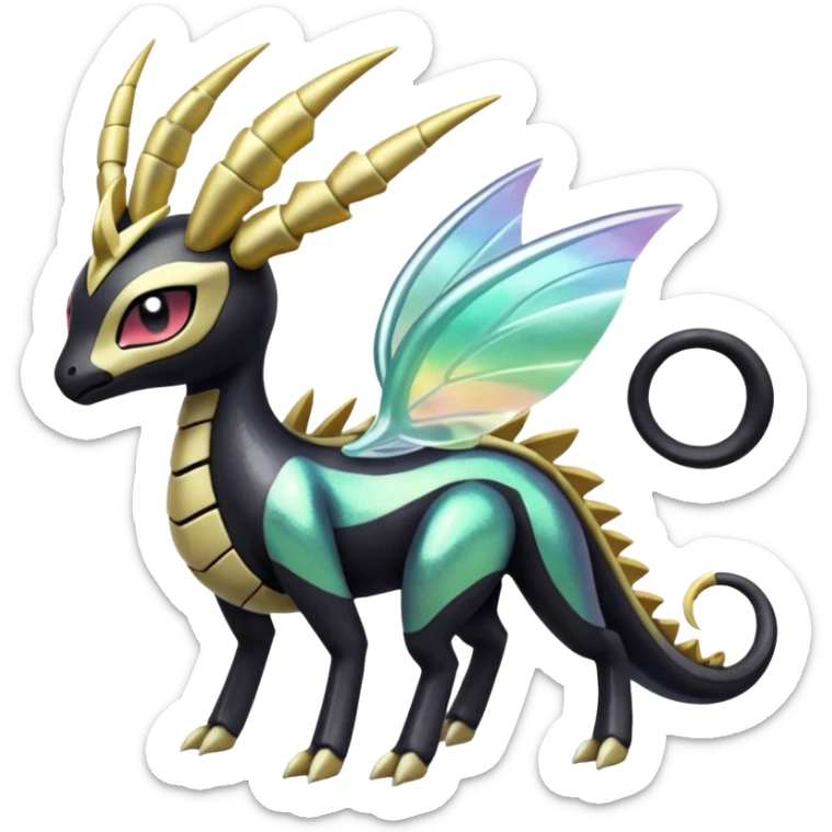 Meloetta-Amaura-Giratina-Pokémon-Fakémon-fusion-hybrid-creature sticker
