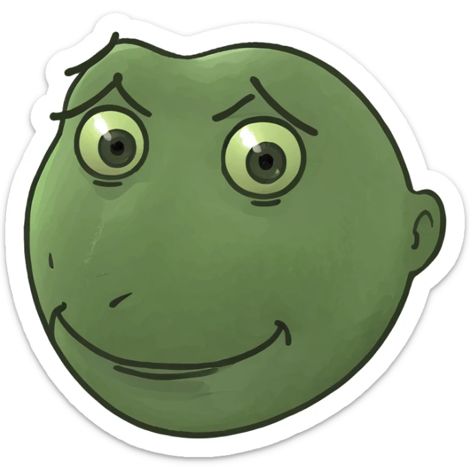 Tongue out with hands to side of the face but the fingers r curled to the opposite direction sticker