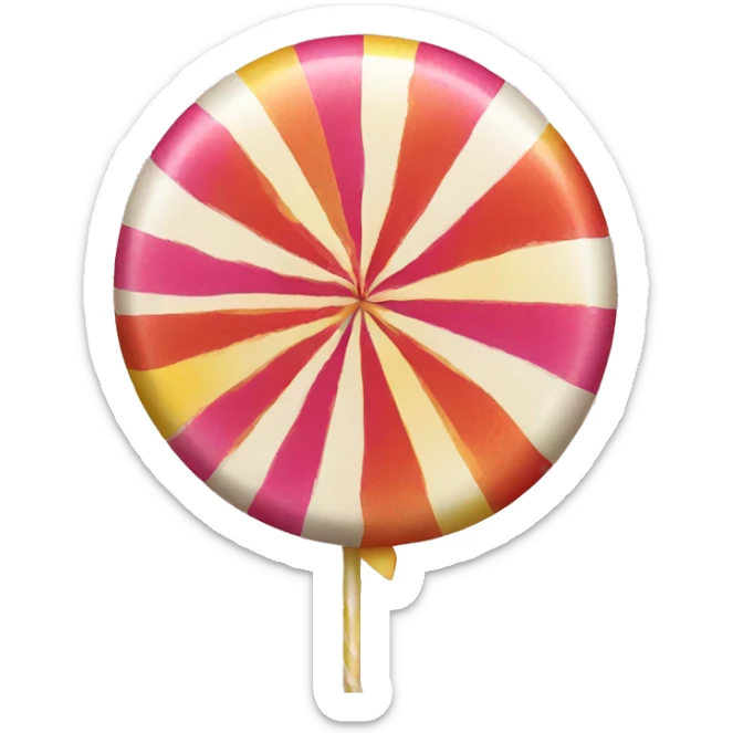 Circus candy sticker