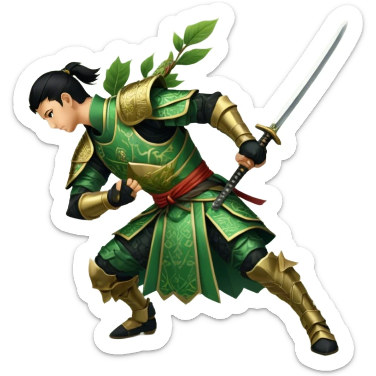 Emerald Samurai sticker