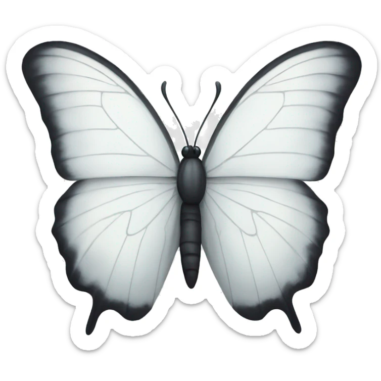 White butterfly  sticker