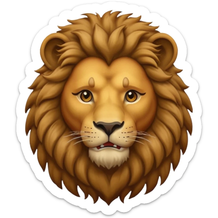 lion with a human neck (photo must be cropped to the middle of the neck) sticker