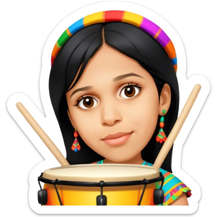 Festive Drummer sticker