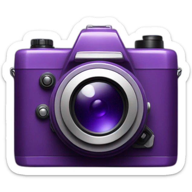 Camera violet  sticker