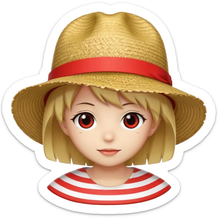 Can u create a emoji thats the straw hats flag of one piece in style of anime sticker