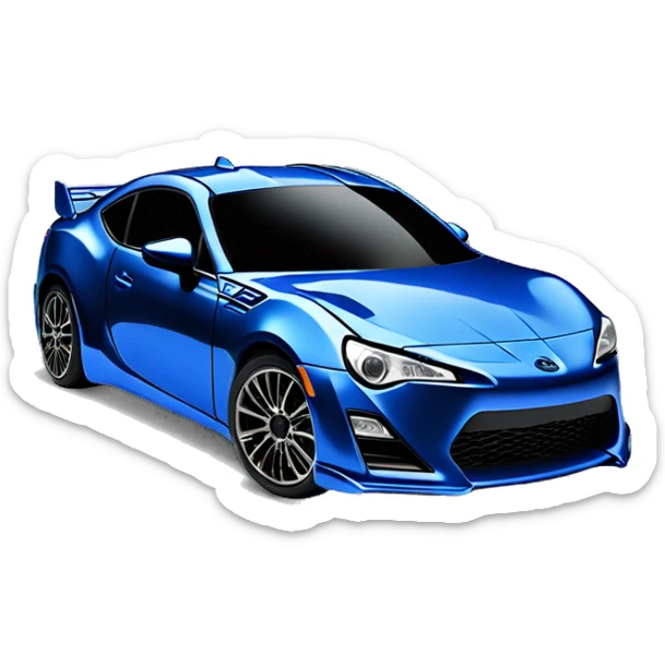 Fr-s Haunted Darth Vader’s dark pearl-blue race car, glowing light saber bumpers, wide rear wing, silver wheels  sticker