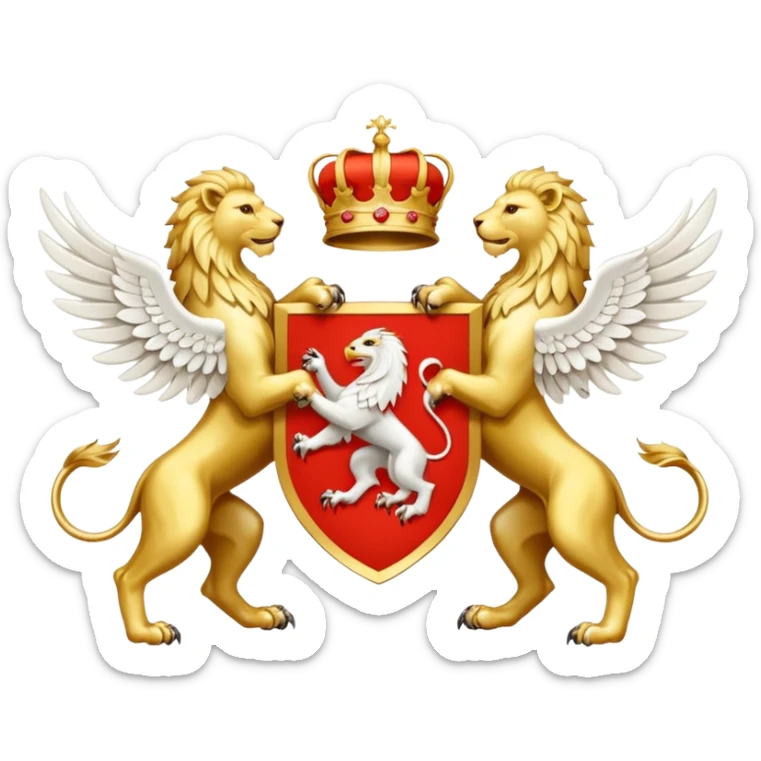 give me a symbol to combine my polish and macedonian roots that is simple and legible sticker