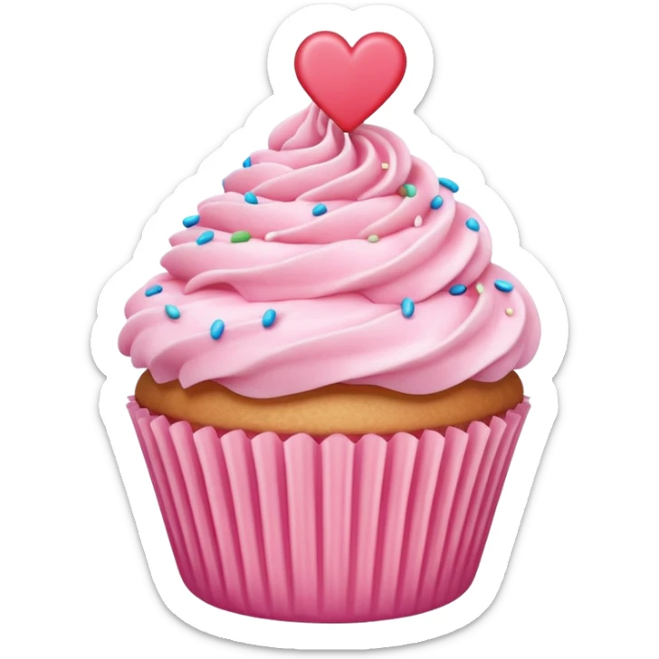 can you make a pink emoji that is aesthetically pleasing, and make it in for of a food or drink sticker