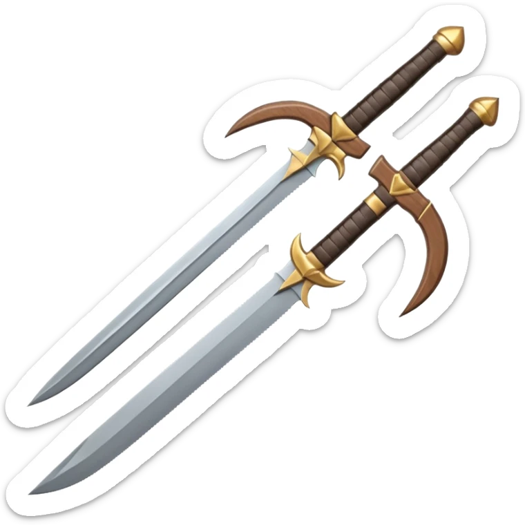 CREA UN ARSENAL DE ARMAS PERO QUE TENGA ESPADAS, CUCHILLOS Y ARCOS Y LANZA sticker