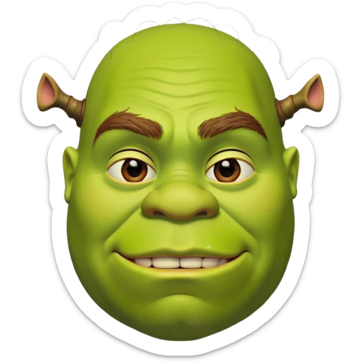 Shrek. Ayo, pee pee poo poo check! PEE PEE POO POO OO OOOOOHHHH PEE PEE POO POO (autotuned except for Shrek. Ayo, pee pee poo poo check!) sticker