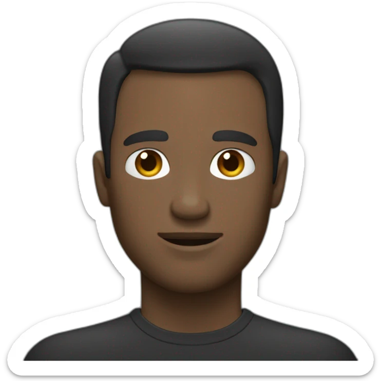 Un homme noir qui ce serre la main d'un homme blanc sticker