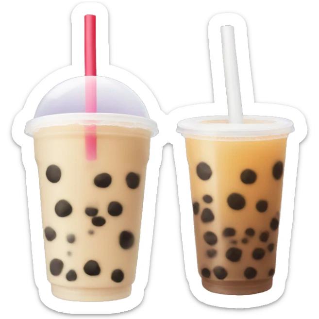 Bubble tea sticker