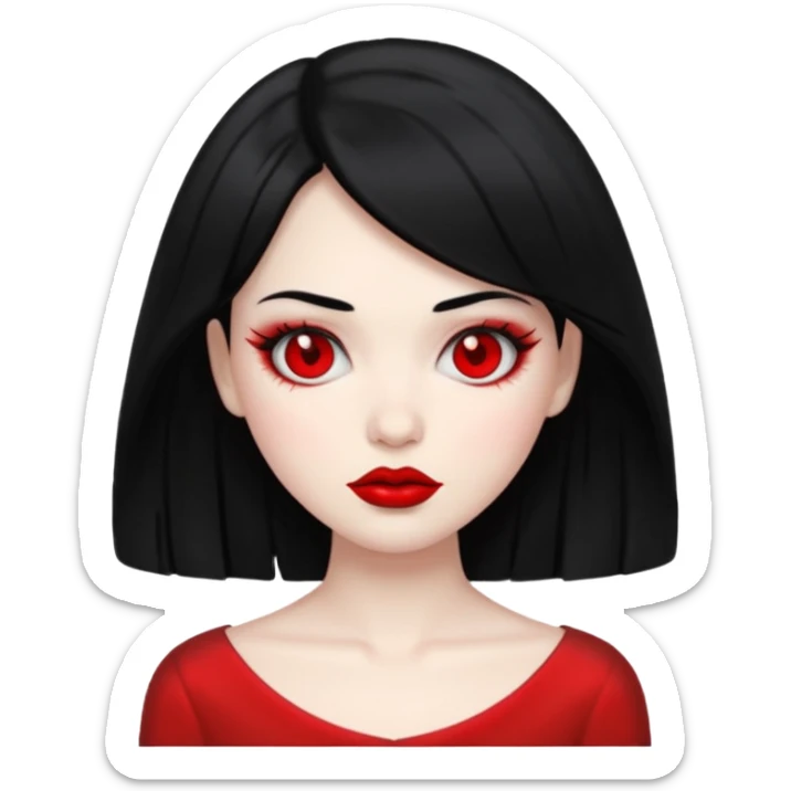 “Emoji girl, femme fatale, tomie vibes sticker