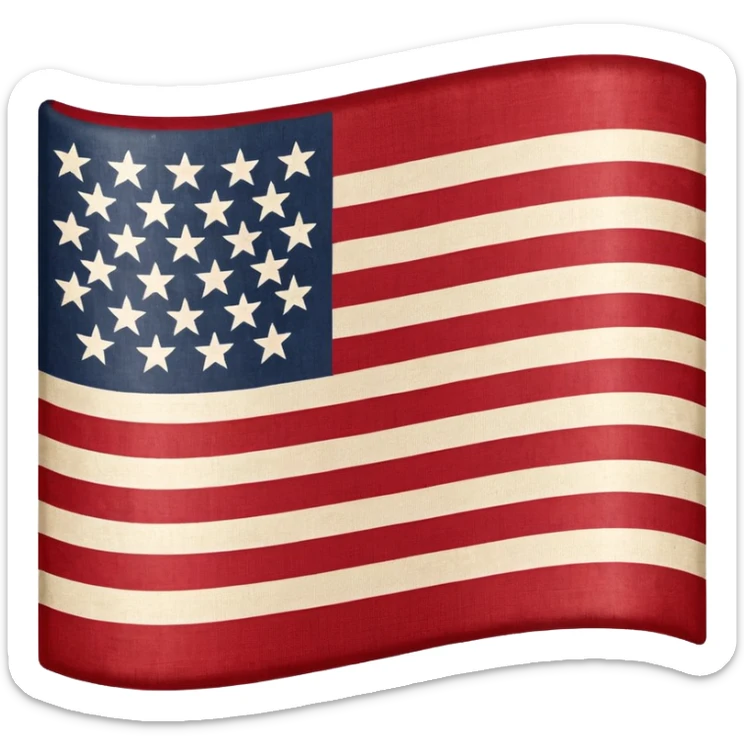 The United States flag with a swastika symbol replacing the stars sticker