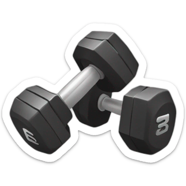 dumbell sticker