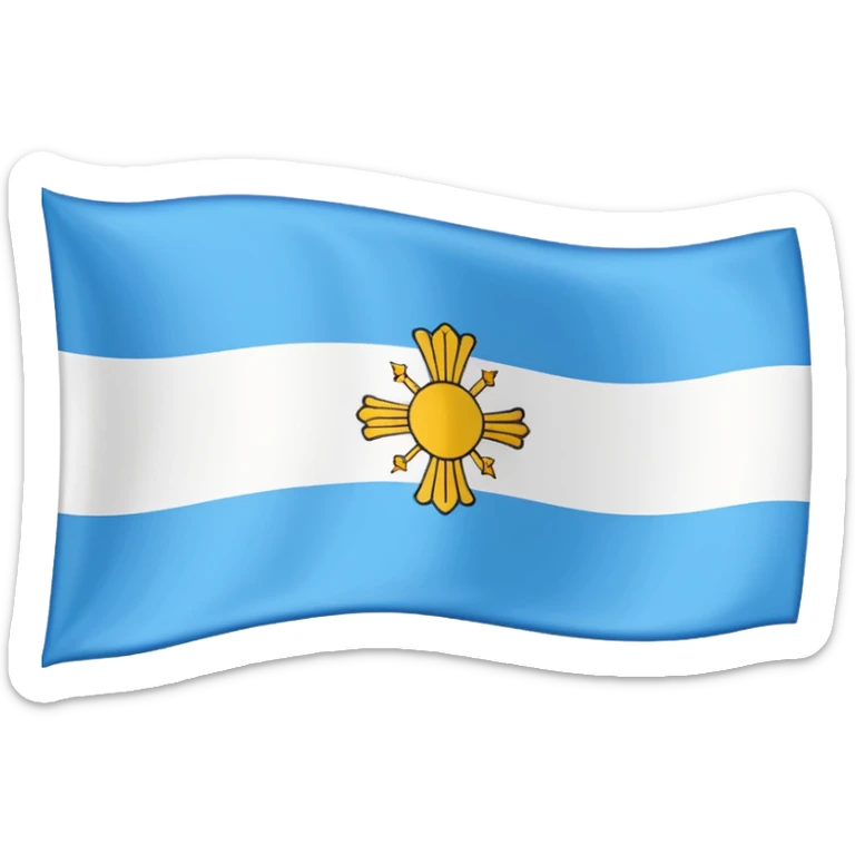 Hazme la bandera de la comunidad autónoma de galicia (España) sticker