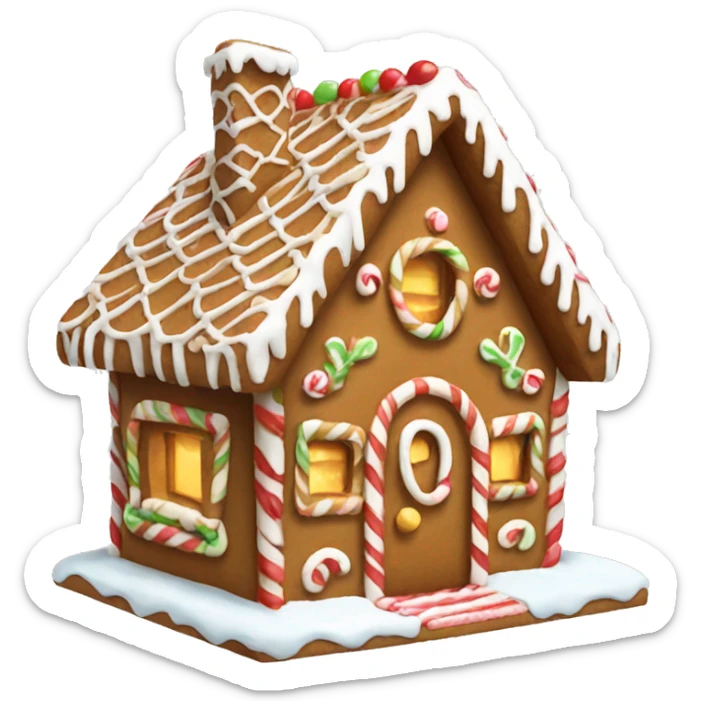 gingerbread house sticker