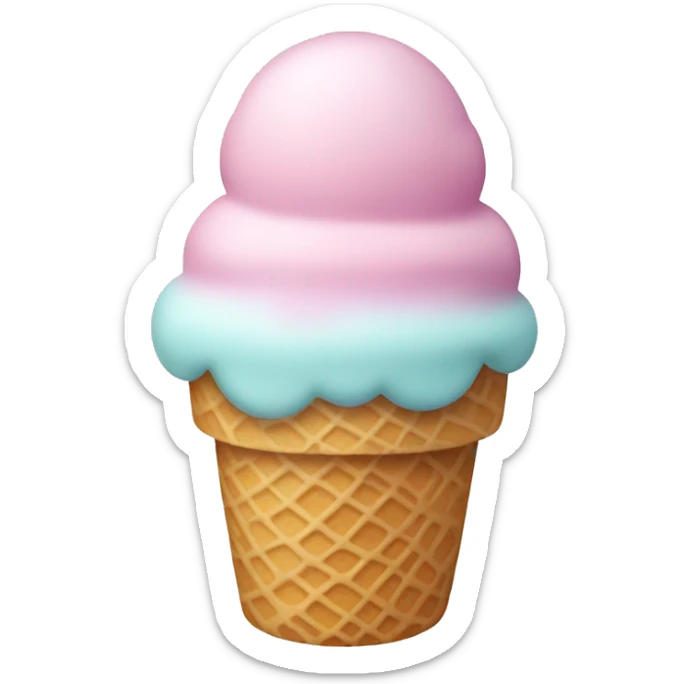 Pastel ice cream  sticker