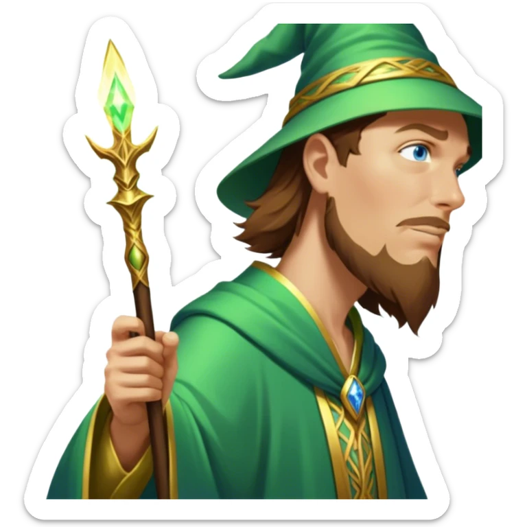 Verdant Wizard sticker