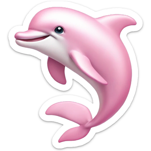 Pastel-pink-colors-dolphin sticker