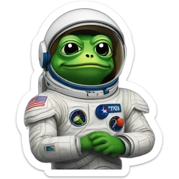 Astro Pepe sticker